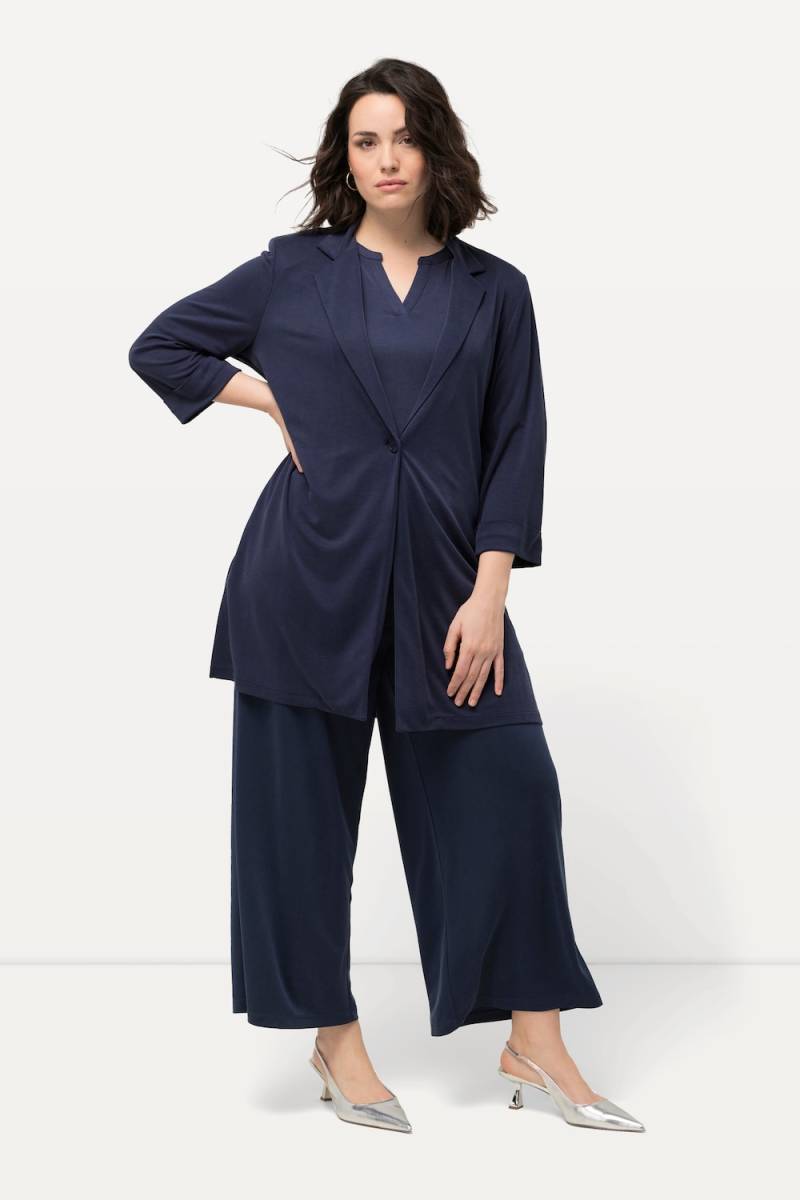 Große Größen Jersey-Blazer, Damen, blau, Größe: 54/56, Synthetische Fasern/Polyester, Ulla Popken Große Größen Jersey-Blazer, Damen, blau, Größe: 54/56, Synthetische Fasern/Polyester, Ulla Popken von Ulla Popken