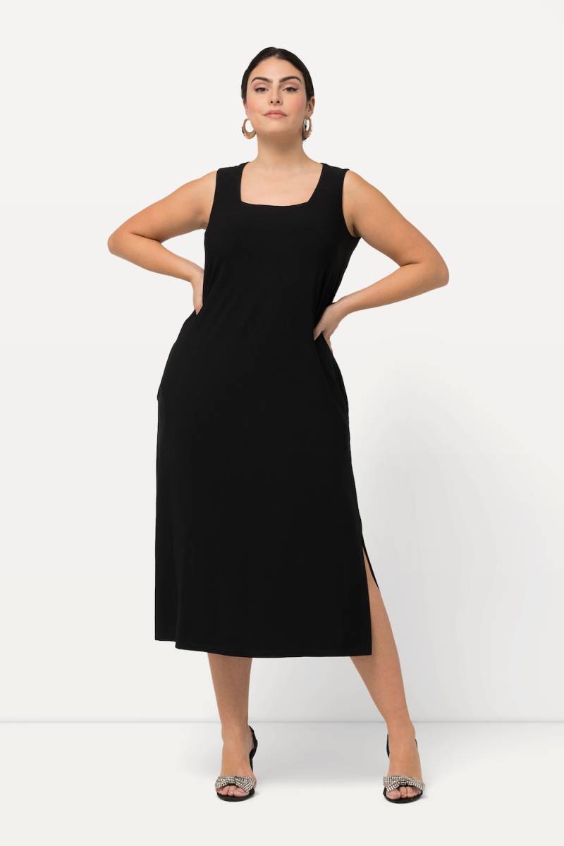 Große Größen Jersey-Kleid, Damen, schwarz, Größe: 50/52, Polyester, Ulla Popken von Ulla Popken