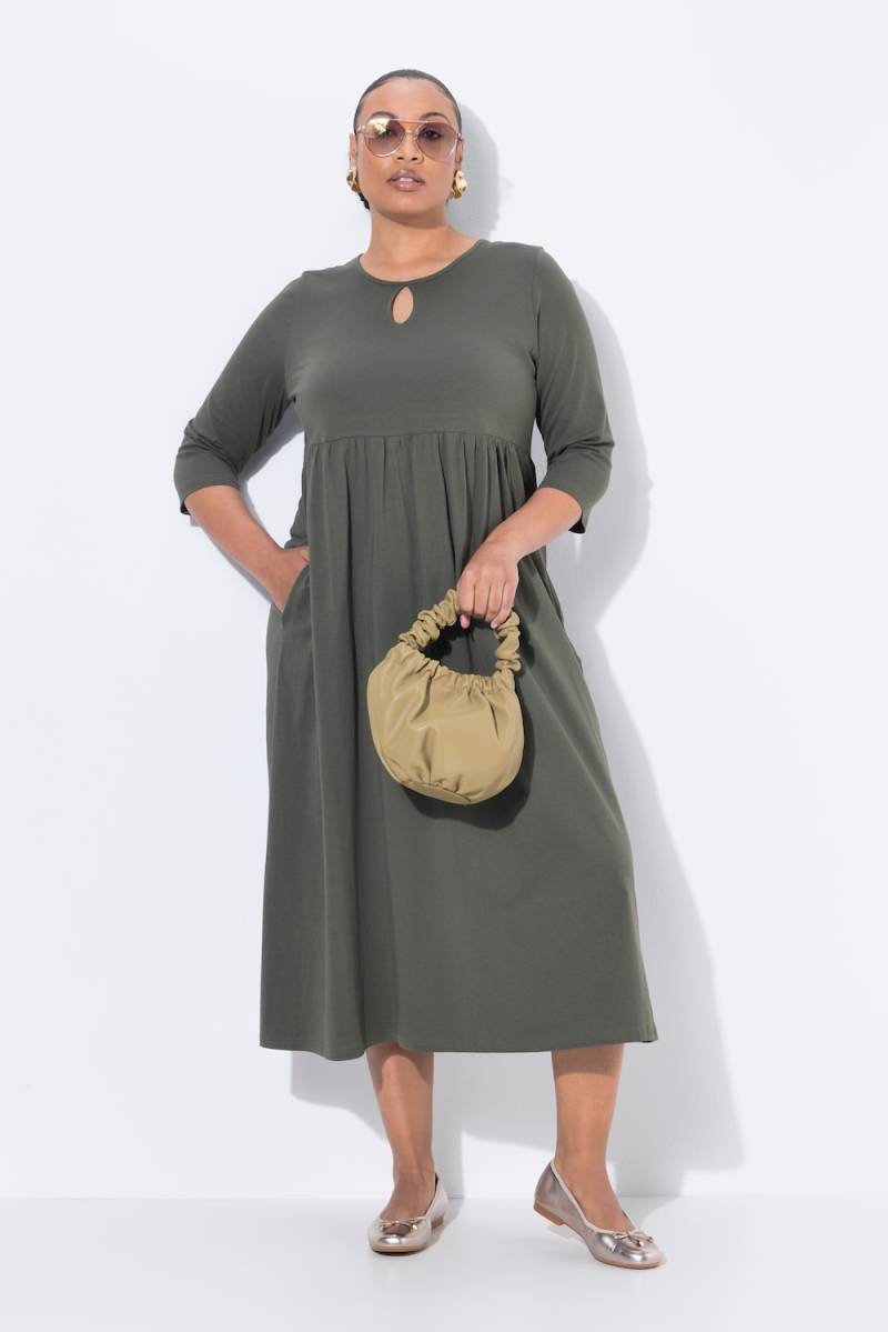 Große Größen Jersey-Maxikleid, Damen, braun, Größe: 58/60, Baumwolle, Ulla Popken von Ulla Popken