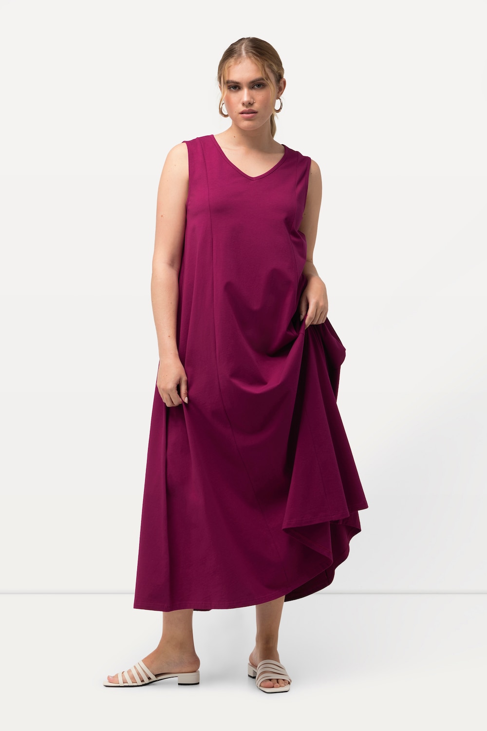 Große Größen Jersey-Maxikleid, Damen, rosa, Größe: 42/44, Viskose, Ulla Popken von Ulla Popken