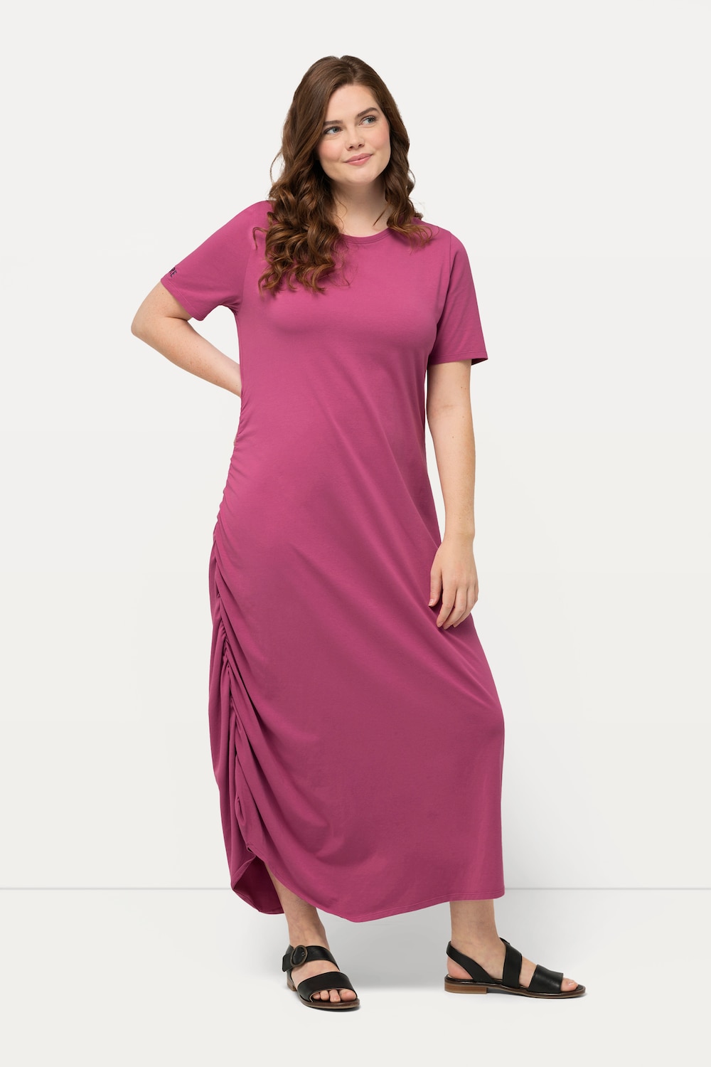 Große Größen Jersey-Maxikleid, Damen, rot, Größe: 42/44, Baumwolle, Ulla Popken von Ulla Popken