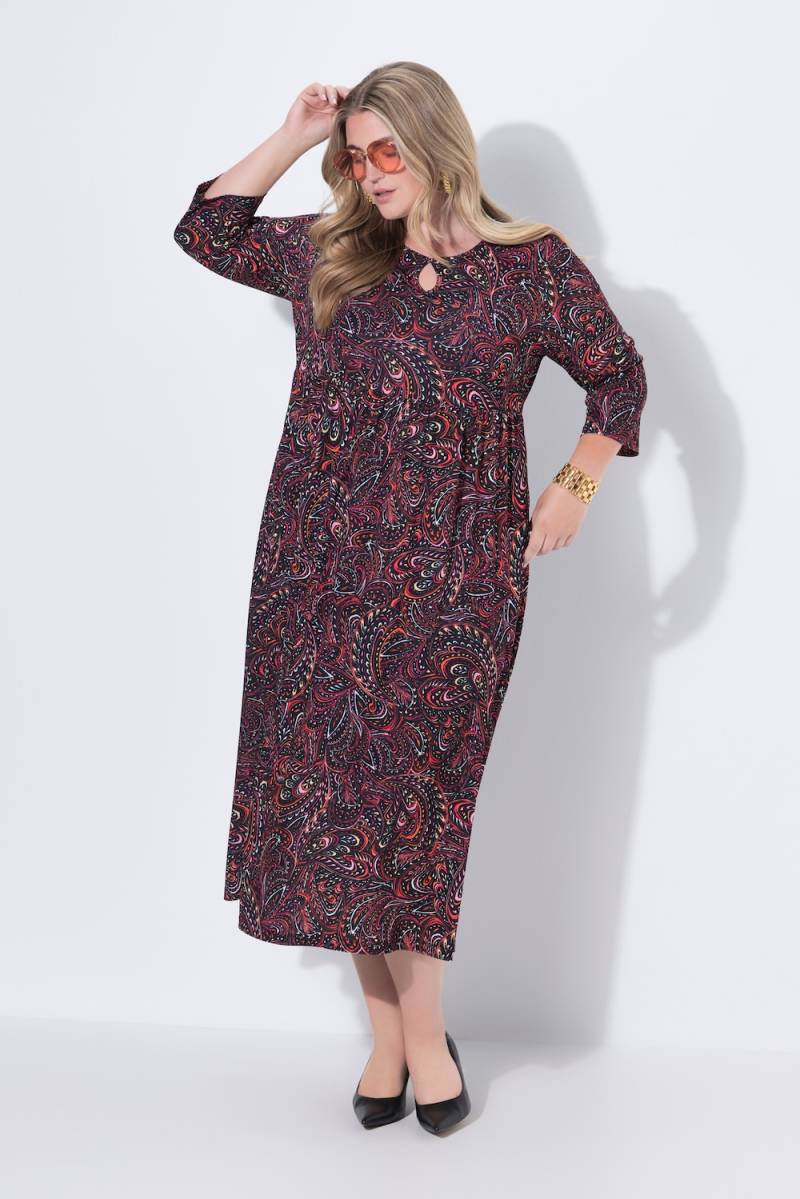 Große Größen Jersey-Maxikleid, Damen, schwarz, Größe: 54/56, Polyester, Ulla Popken von Ulla Popken