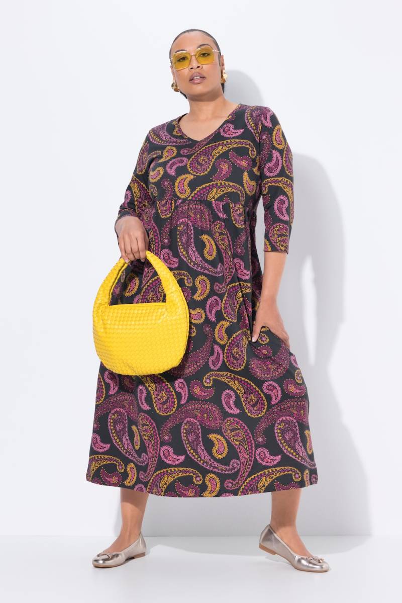 Große Größen Jersey-Maxikleid, Damen, schwarz, Größe: 58/60, Baumwolle, Ulla Popken von Ulla Popken