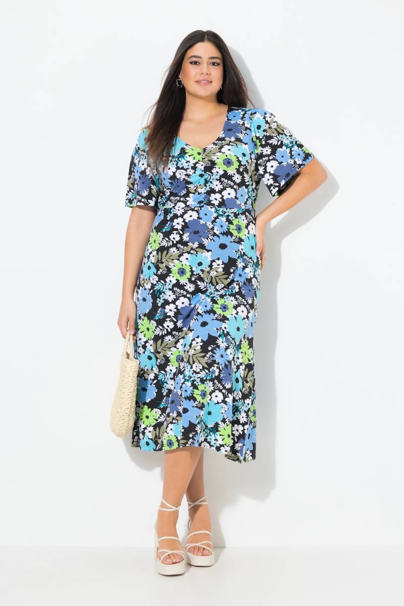 Große Größen Jersey-Midikleid, Damen, schwarz, Größe: 58/60, Baumwolle, Ulla Popken Große Größen Jersey-Midikleid, Damen, schwarz, Größe: 58/60, Baumwolle, Ulla Popken von Ulla Popken