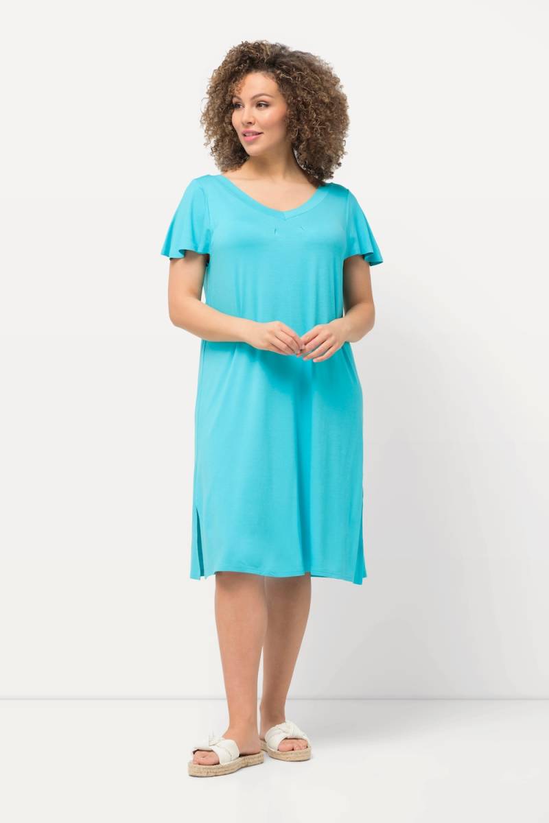 Große Größen Jersey-Midikleid, Damen, türkis, Größe: 50/52, Viskose, Ulla Popken von Ulla Popken