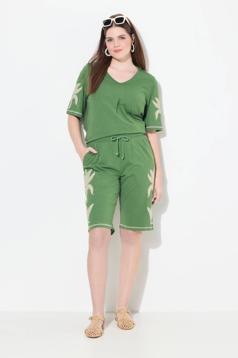 Große Größen Jersey-Shorts, Damen, grün, Größe: 46/48, Baumwolle, Ulla Popken von Ulla Popken