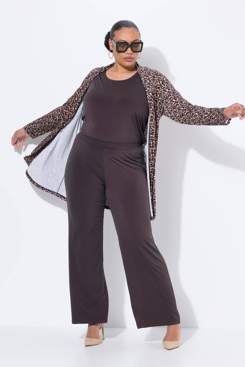 Große Größen Jerseyhose, Damen, braun, Größe: 58/60, Polyester, Ulla Popken von Ulla Popken