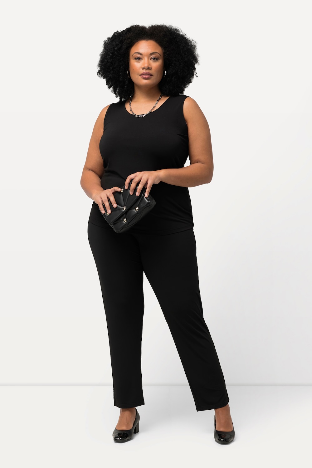 Große Größen Jerseyhose, Damen, schwarz, Größe: 62/64, Polyester, Ulla Popken Große Größen Jerseyhose, Damen, schwarz, Größe: 62/64, Polyester, Ulla Popken von Ulla Popken
