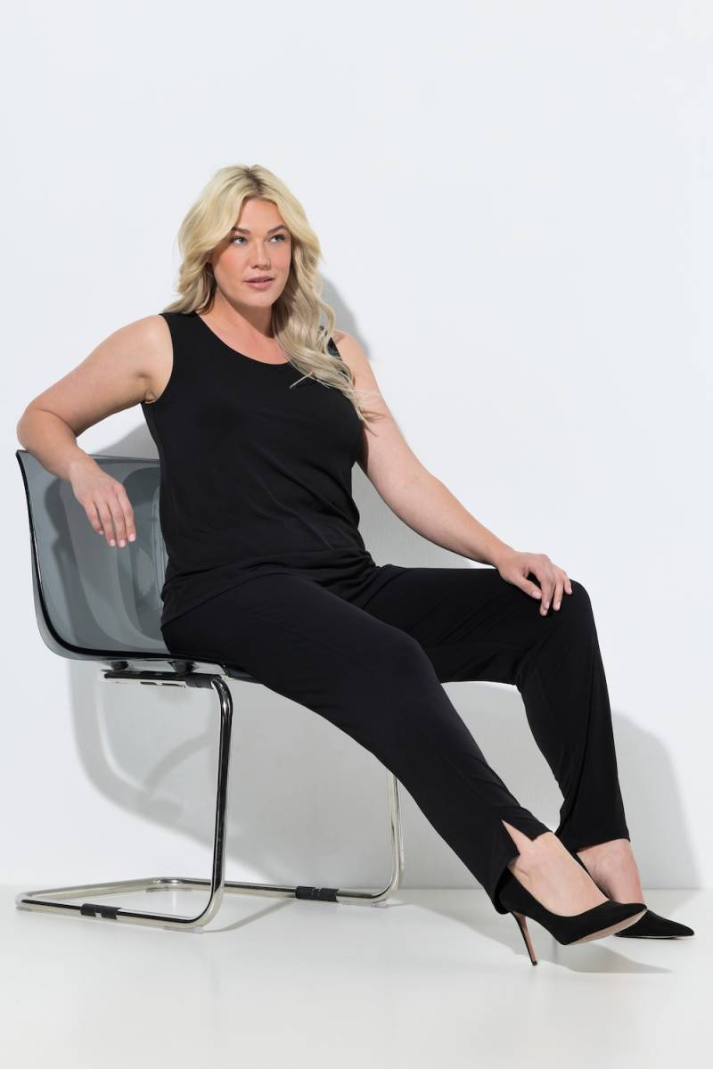 Große Größen Jerseyhose, Damen, schwarz, Größe: 25/26, Polyester, Ulla Popken von Ulla Popken