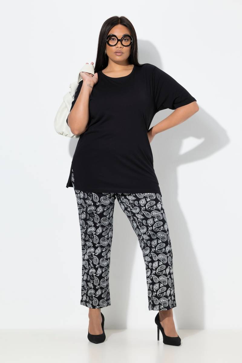 Große Größen Jerseyhose, Damen, schwarz, Größe: 42/44, Baumwolle, Ulla Popken von Ulla Popken