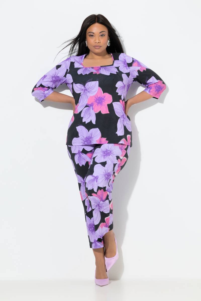 Große Größen Jerseyhose, Damen, schwarz, Größe: 62/64, Baumwolle, Ulla Popken von Ulla Popken