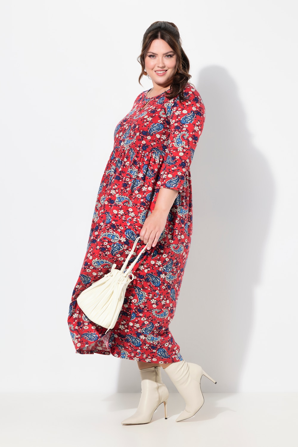 Große Größen Jerseykleid, Damen, blau, Größe: 58/60, Baumwolle, Ulla Popken von Ulla Popken