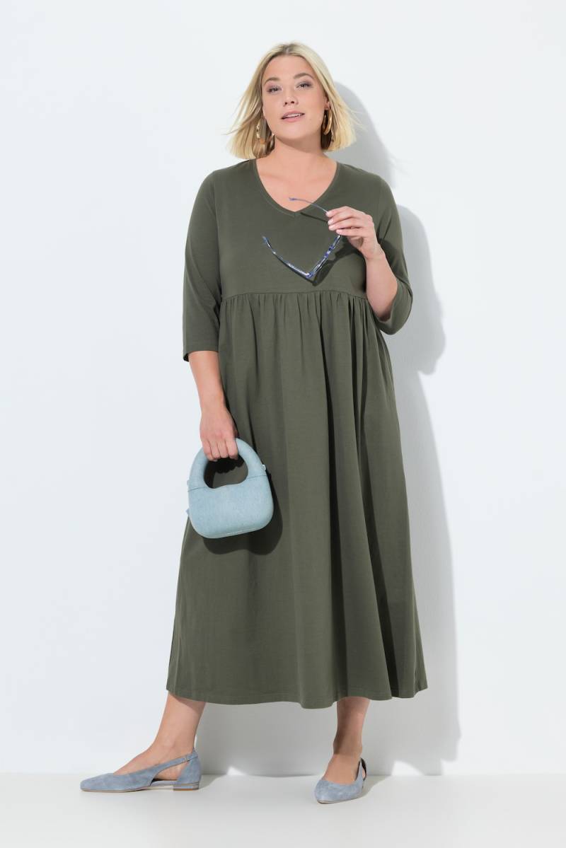 Große Größen Jerseykleid, Damen, braun, Größe: 54/56, Baumwolle, Ulla Popken von Ulla Popken