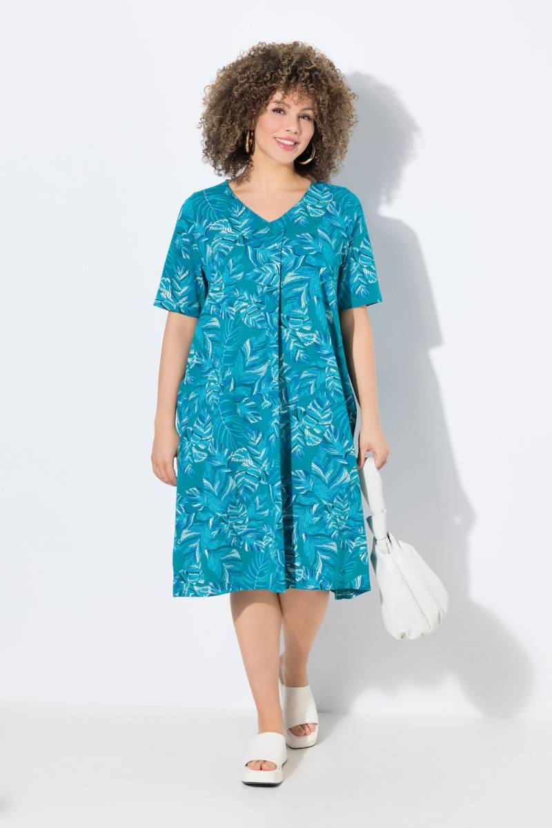 Große Größen Jerseykleid, Damen, grün, Größe: 46/48, Baumwolle, Ulla Popken von Ulla Popken