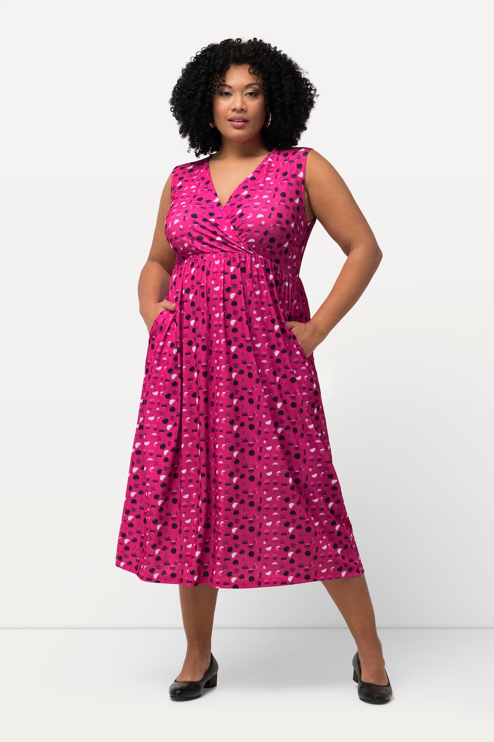 Große Größen Jerseykleid, Damen, rosa, Größe: 42/44, Polyester, Ulla Popken von Ulla Popken