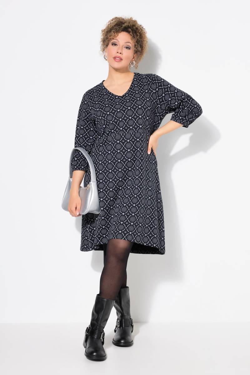 Große Größen Jerseykleid, Damen, schwarz, Größe: 54/56, Baumwolle, Ulla Popken von Ulla Popken