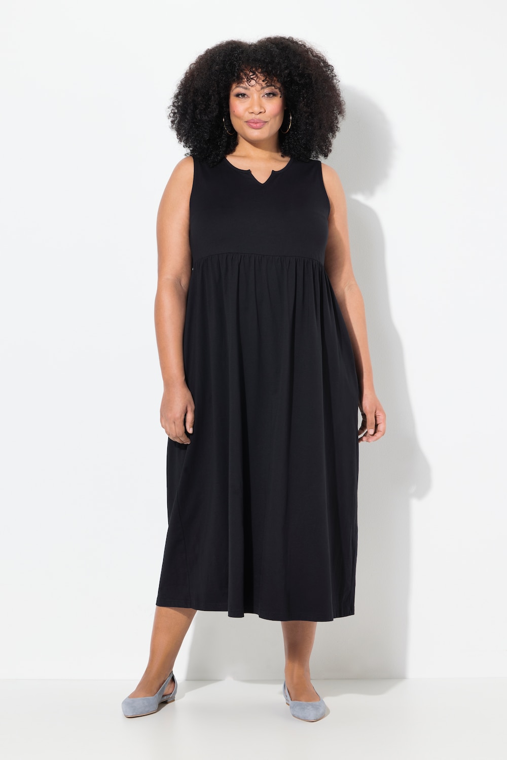 Große Größen Jerseykleid, Damen, schwarz, Größe: 54/56, Baumwolle, Ulla Popken von Ulla Popken