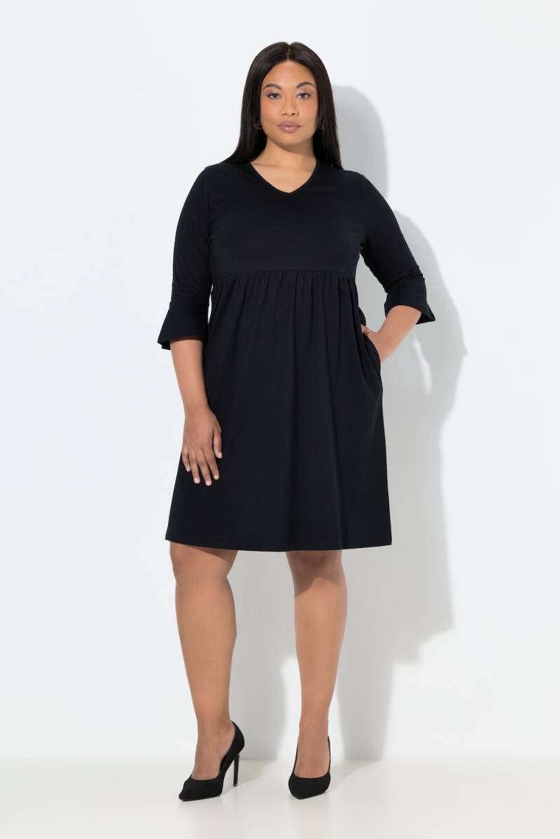Große Größen Jerseykleid, Damen, schwarz, Größe: 62/64, Baumwolle, Ulla Popken von Ulla Popken