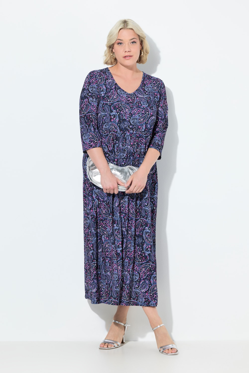 Große Größen Jerseykleid, Damen, schwarz, Größe: 62/64, Polyester, Ulla Popken von Ulla Popken
