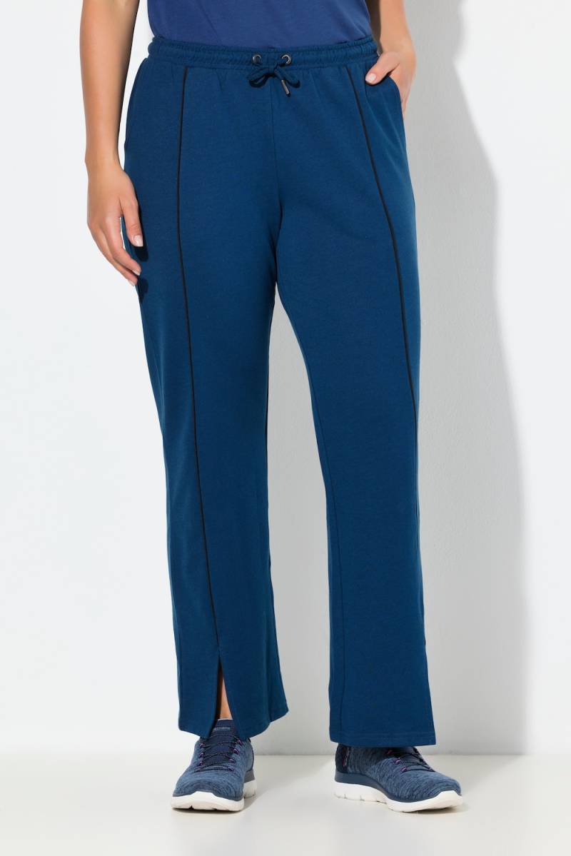 Große Größen Jogginghose, Damen, blau, Größe: 46/48, Baumwolle/Polyester, Ulla Popken von Ulla Popken