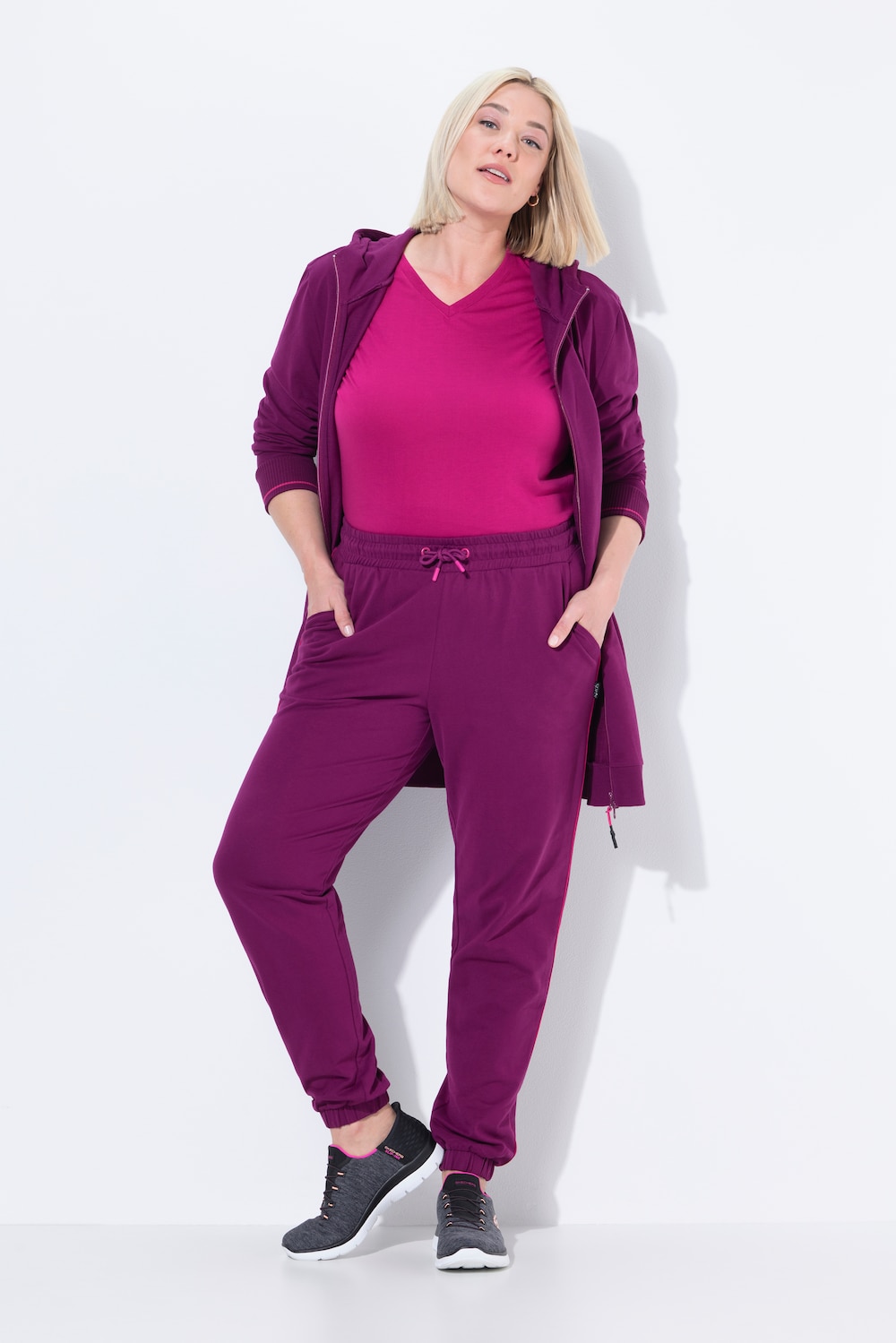 Große Größen Jogginghose, Damen, lila, Größe: 58/60, Baumwolle/Polyester, Ulla Popken Große Größen Jogginghose, Damen, lila, Größe: 58/60, Baumwolle/Polyester, Ulla Popken von Ulla Popken