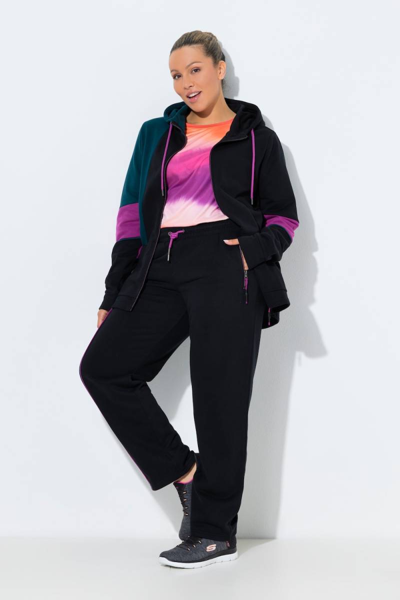 Große Größen Jogginghose, Damen, schwarz, Größe: 46/48, Baumwolle/Polyester, Ulla Popken von Ulla Popken