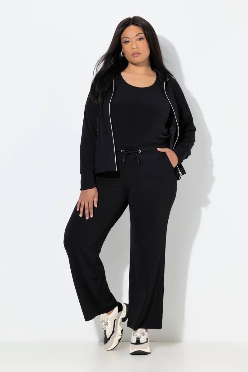 Große Größen Jogginghose, Damen, schwarz, Größe: 58/60, Viskose/Polyester, Ulla Popken von Ulla Popken