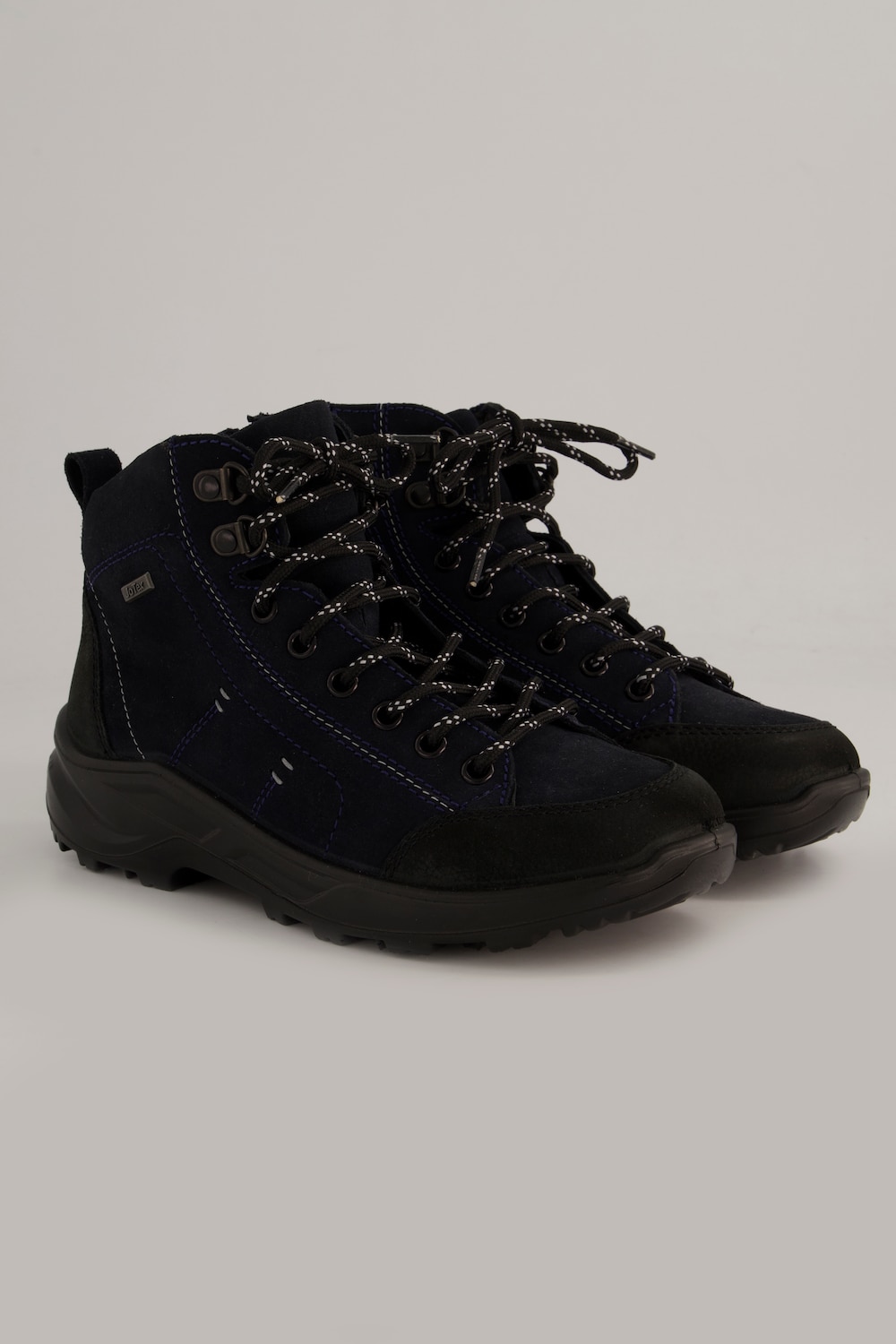 Große Größen Jomos Leder-Trekkingboots, Damen, blau, Größe: 38, Sonstige/Leder, Ulla Popken von Ulla Popken