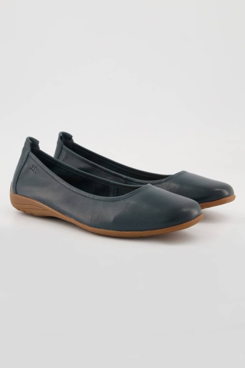 Josef Seibel Leder-Ballerinas, Damen, blau, Größe: 40, Leder, Ulla Popken von Ulla Popken