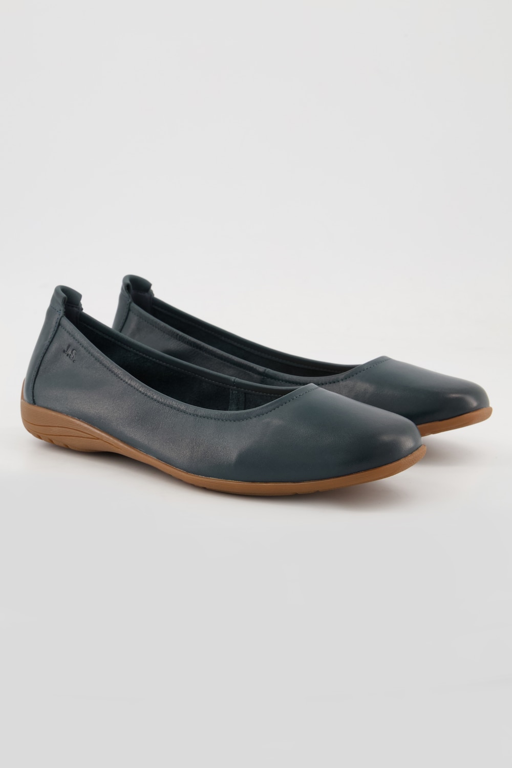 Josef Seibel Leder-Ballerinas, Damen, blau, Größe: 41, Leder, Ulla Popken von Ulla Popken