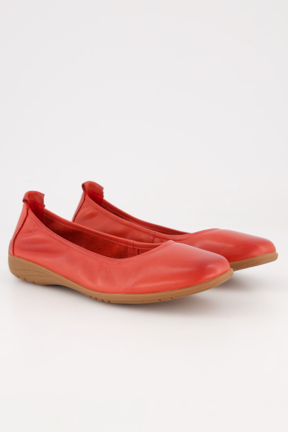 Josef Seibel Leder-Ballerinas, Damen, orange, Größe: 39, Leder, Ulla Popken von Ulla Popken