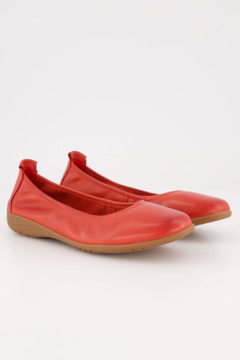 Josef Seibel Leder-Ballerinas, Damen, orange, Größe: 42, Leder, Ulla Popken von Ulla Popken