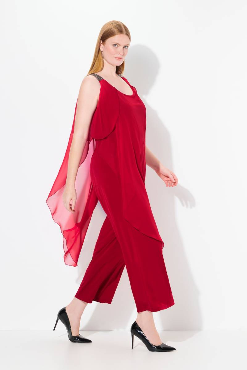 Große Größen Jumpsuit, Damen, rot, Größe: 58/60, Polyester, Ulla Popken Große Größen Jumpsuit, Damen, rot, Größe: 58/60, Polyester, Ulla Popken von Ulla Popken