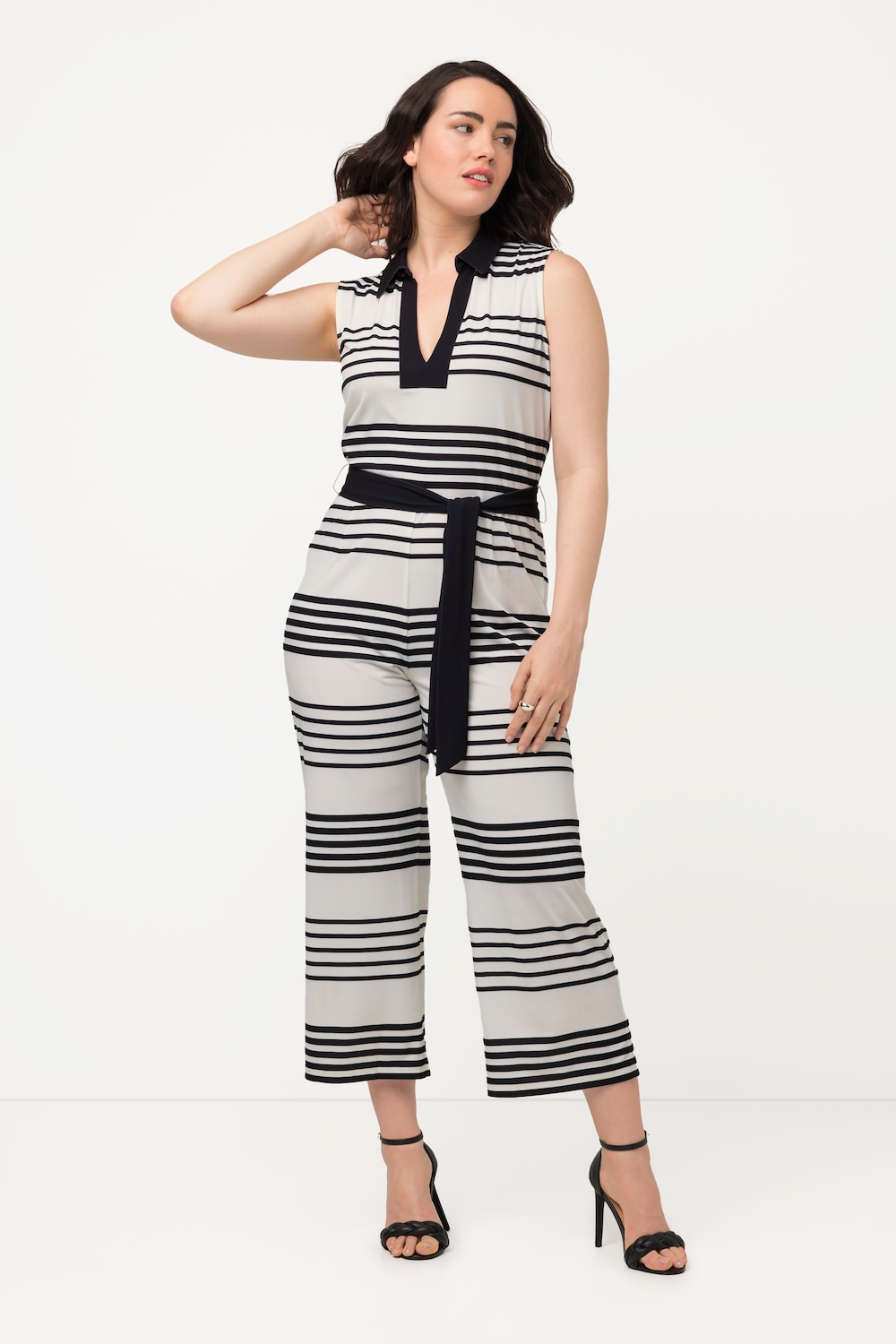 Große Größen Jumpsuit, Damen, weiß, Größe: 44, Polyester, Ulla Popken von Ulla Popken