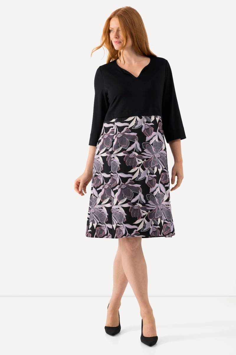 Große Größen Kleid, Damen, schwarz, Größe: 50/52, Synthetische Fasern/Polyester/Baumwolle, Ulla Popken von Ulla Popken