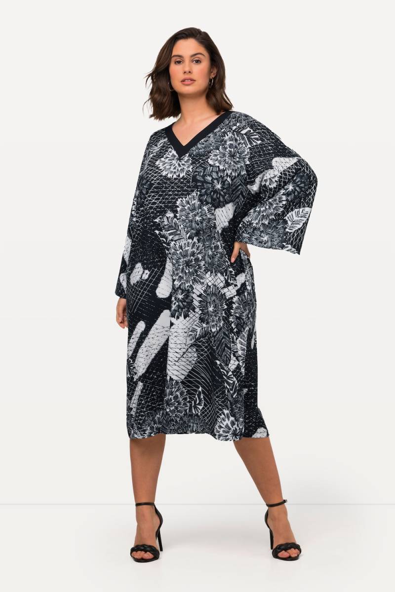 Große Größen Kleid, Damen, schwarz, Größe: 54/56, Polyester, Ulla Popken von Ulla Popken