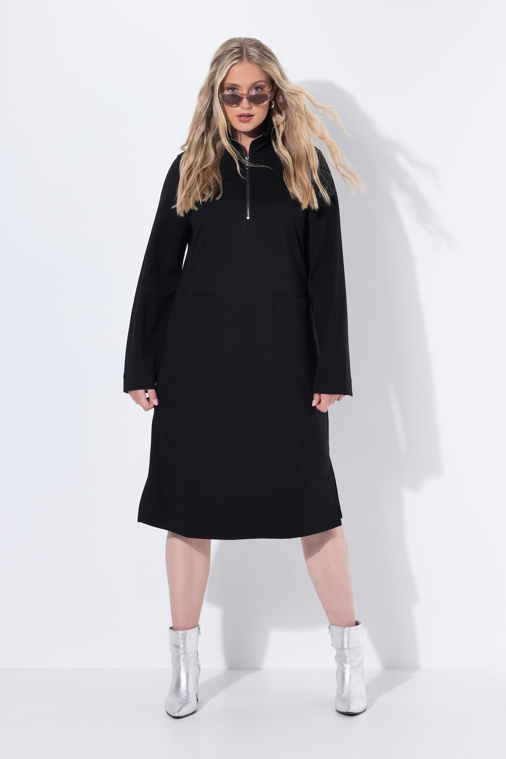 Große Größen Kleid, Damen, schwarz, Größe: 62/64, Viskose/Synthetische Fasern, Ulla Popken Große Größen Kleid, Damen, schwarz, Größe: 62/64, Viskose/Synthetische Fasern, Ulla Popken von Ulla Popken