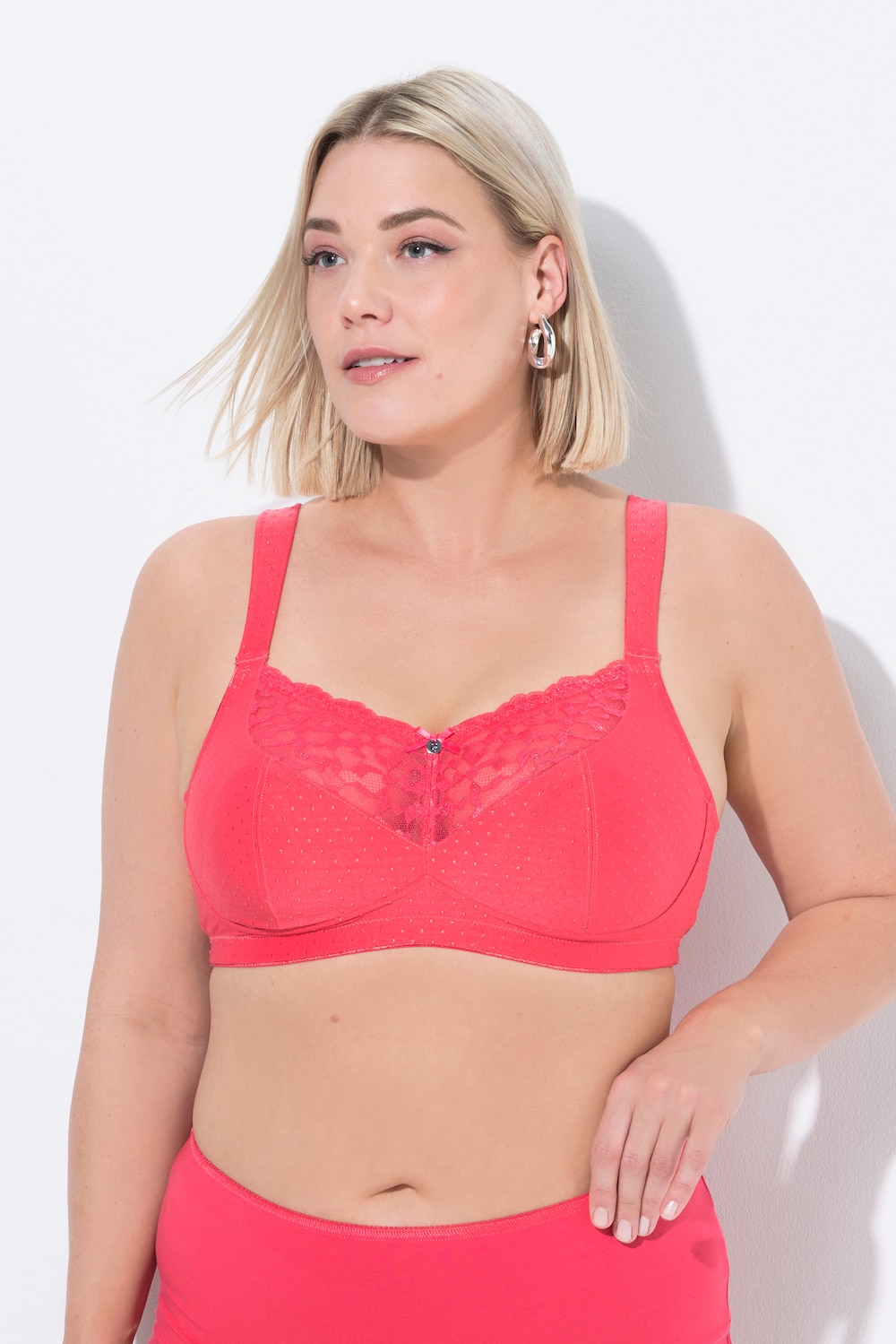 Große Größen Soft-BH, Damen, rosa, Größe: 100G, Synthetische Fasern/Elasthan, Ulla Popken von Ulla Popken
