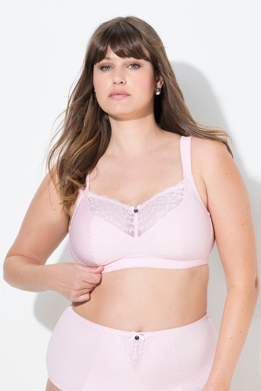 Große Größen Soft-BH, Damen, rosa, Größe: 95C, Synthetische Fasern/Elasthan, Ulla Popken von Ulla Popken