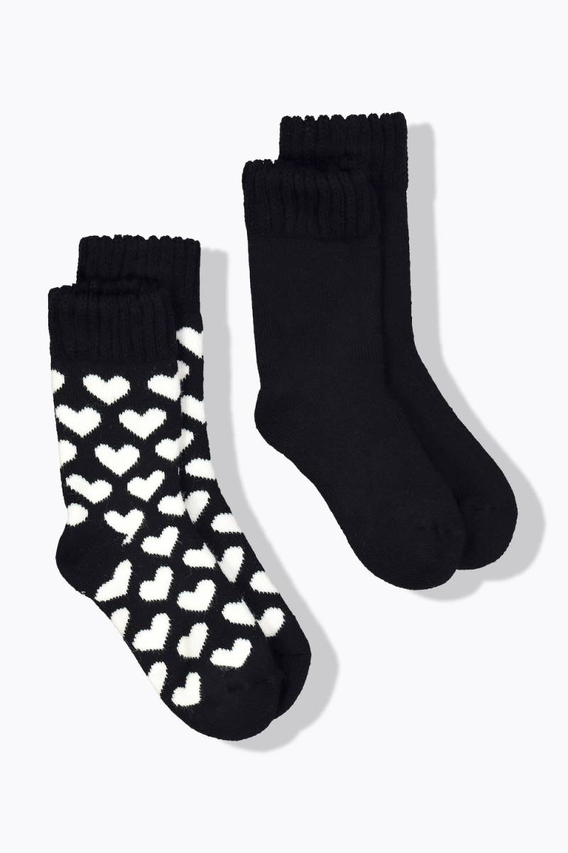 Große Größen Kuschelsocken, Damen, schwarz, Größe: 39-42, Synthetische Fasern/Polyester, Ulla Popken von Ulla Popken
