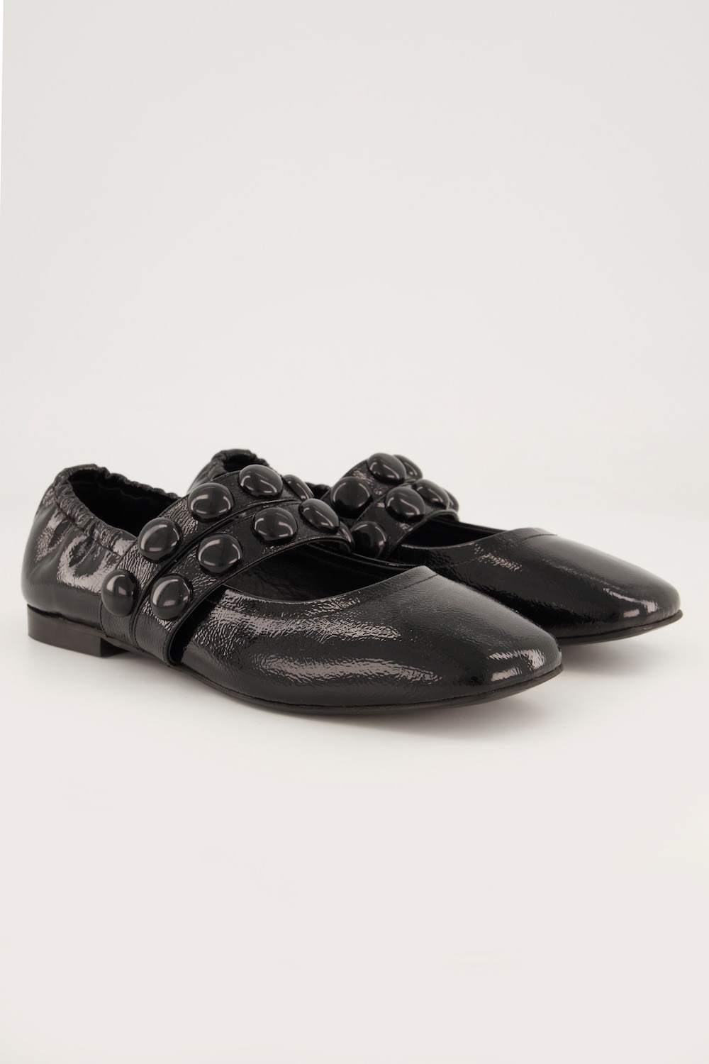 Große Größen Leder-Ballerinas, Damen, schwarz, Größe: 41, Leder, Ulla Popken Große Größen Leder-Ballerinas, Damen, schwarz, Größe: 41, Leder, Ulla Popken von Ulla Popken