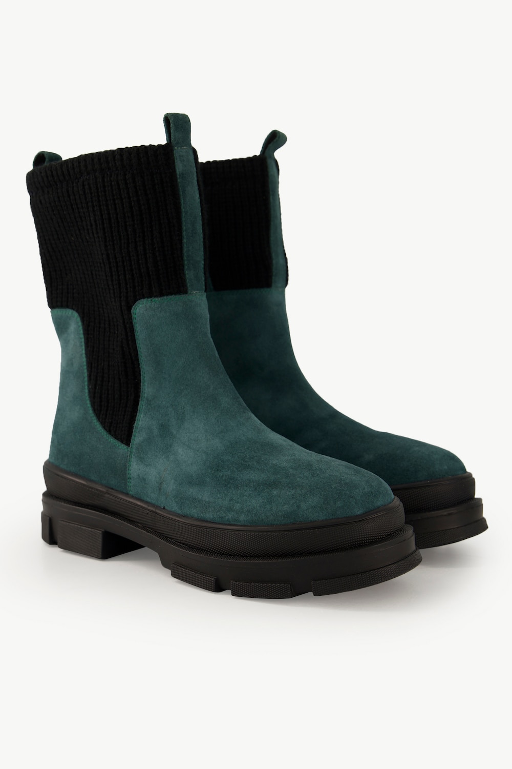 Große Größen Leder-Boots, Damen, grün, Größe: 41, Sonstige/Leder, Ulla Popken von Ulla Popken
