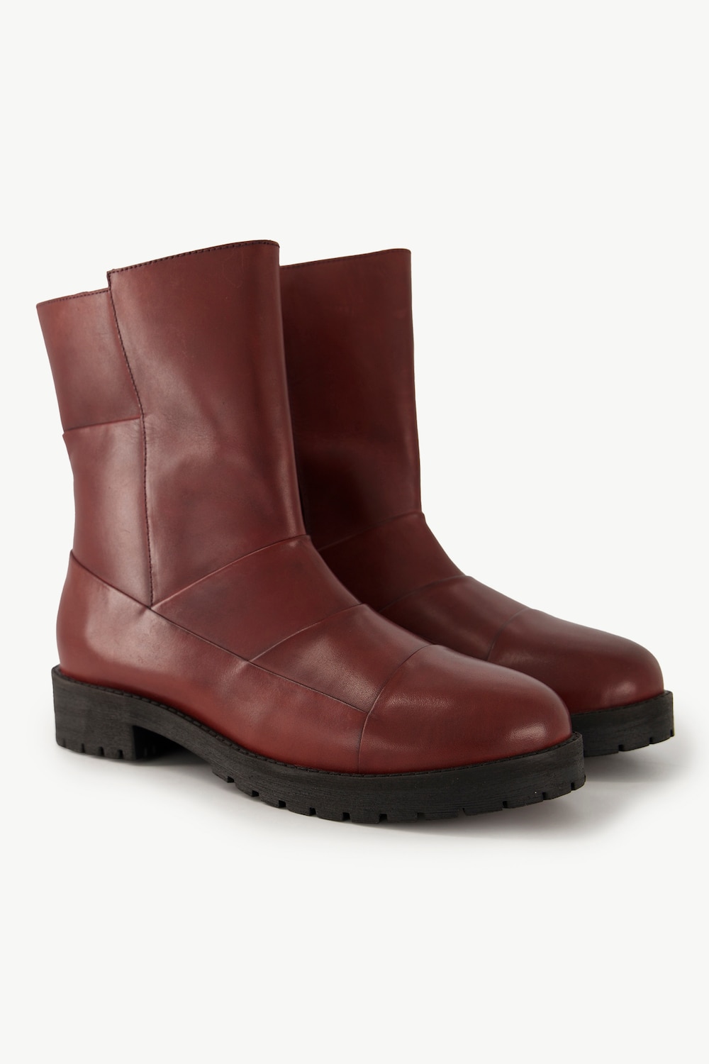 Große Größen Leder-Boots, Damen, rot, Größe: 38, Sonstige/Leder, Ulla Popken von Ulla Popken