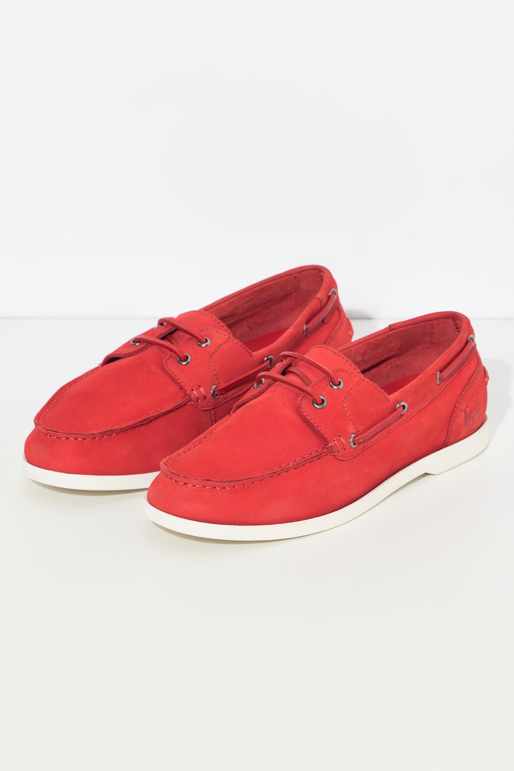 Große Größen Leder-Bootsschuh, Damen, rot, Größe: 40, Leder, Ulla Popken Große Größen Leder-Bootsschuh, Damen, rot, Größe: 40, Leder, Ulla Popken von Ulla Popken