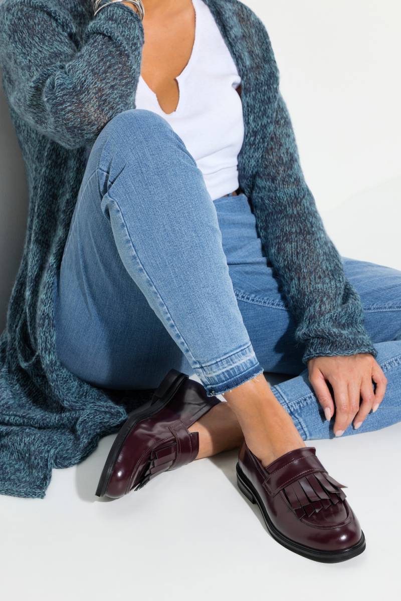 Große Größen Leder-Loafer, Damen, rot, Größe: 40, Leder, Ulla Popken Große Größen Leder-Loafer, Damen, rot, Größe: 40, Leder, Ulla Popken von Ulla Popken