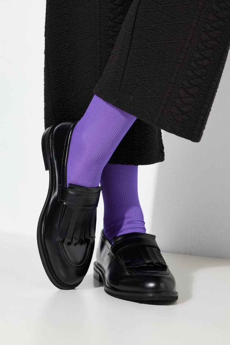 Große Größen Leder-Loafer, Damen, schwarz, Größe: 41, Leder, Ulla Popken von Ulla Popken