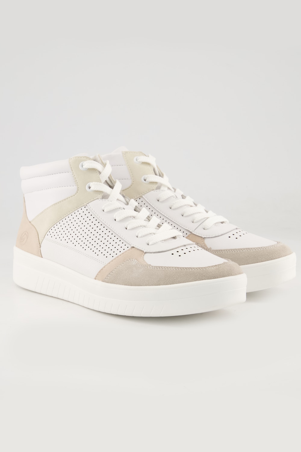 Remonta Leder-Sneaker, Damen, beige, Größe: 41, Leder/Sonstige, Ulla Popken von Ulla Popken