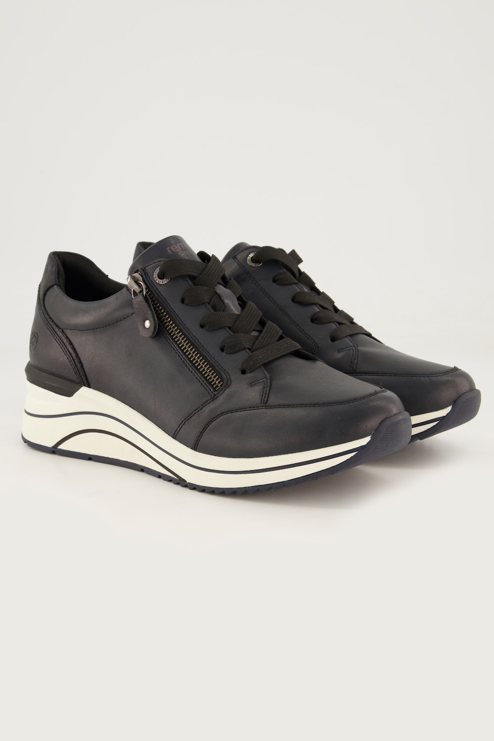 Große Größen Leder-Sneaker, Damen, blau, Größe: 40, Sonstige/Leder/Synthetische Fasern, Ulla Popken von Ulla Popken
