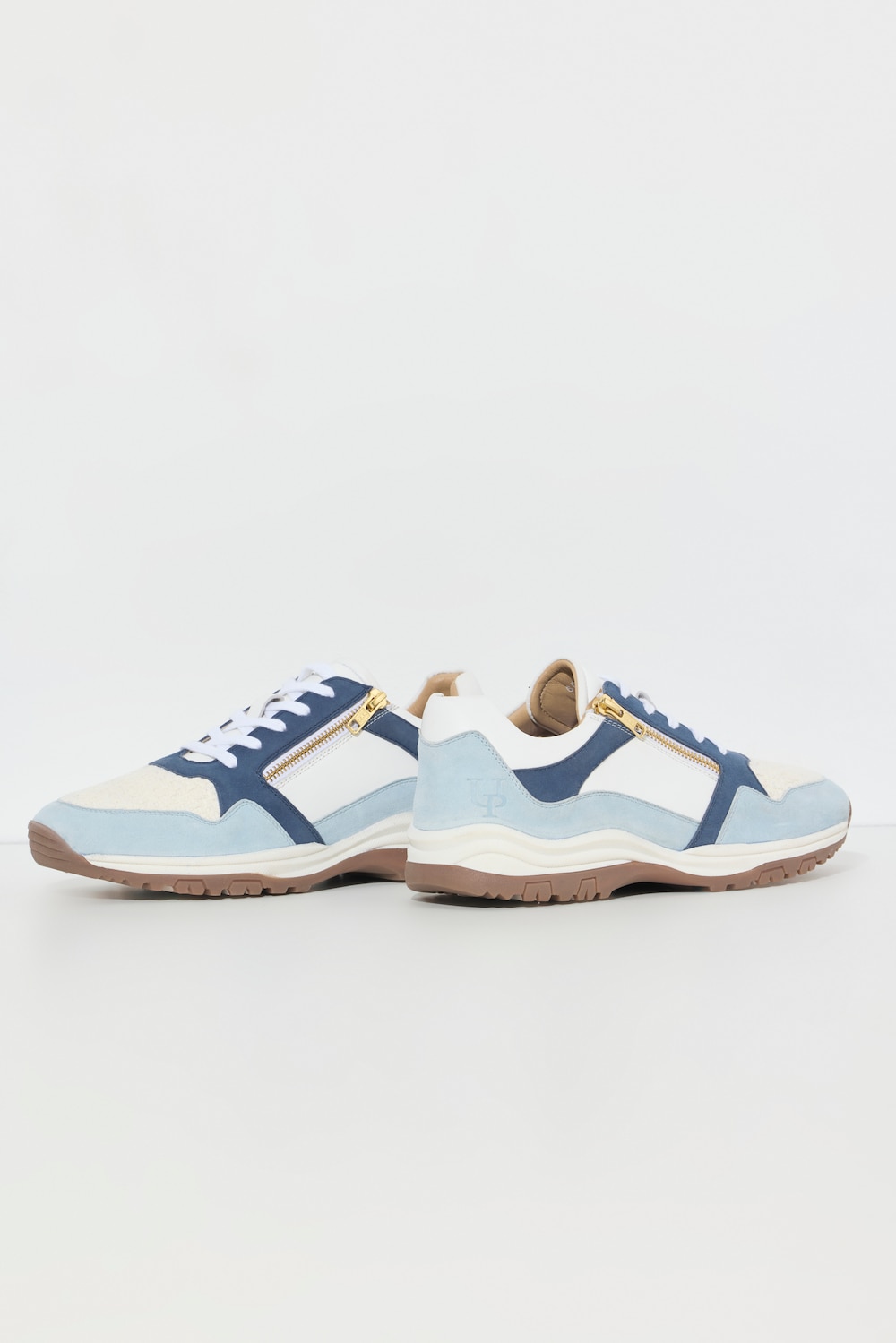 Große Größen Leder-Sneaker, Damen, blau, Größe: 42, Sonstige/Leder, Ulla Popken von Ulla Popken
