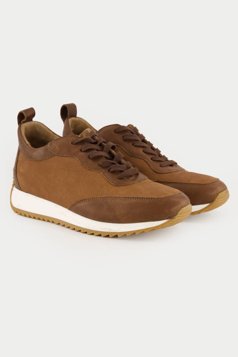 Große Größen Leder-Sneaker, Damen, braun, Größe: 38, Leder, Ulla Popken von Ulla Popken